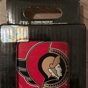 NHL Ottawa Senators Coaster Set by The Sports Vault